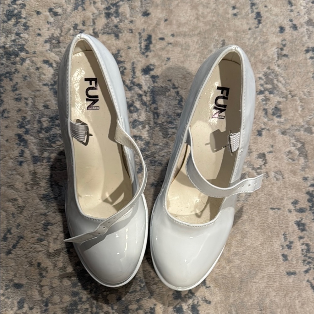 Women's White Mary Jane Shoes
